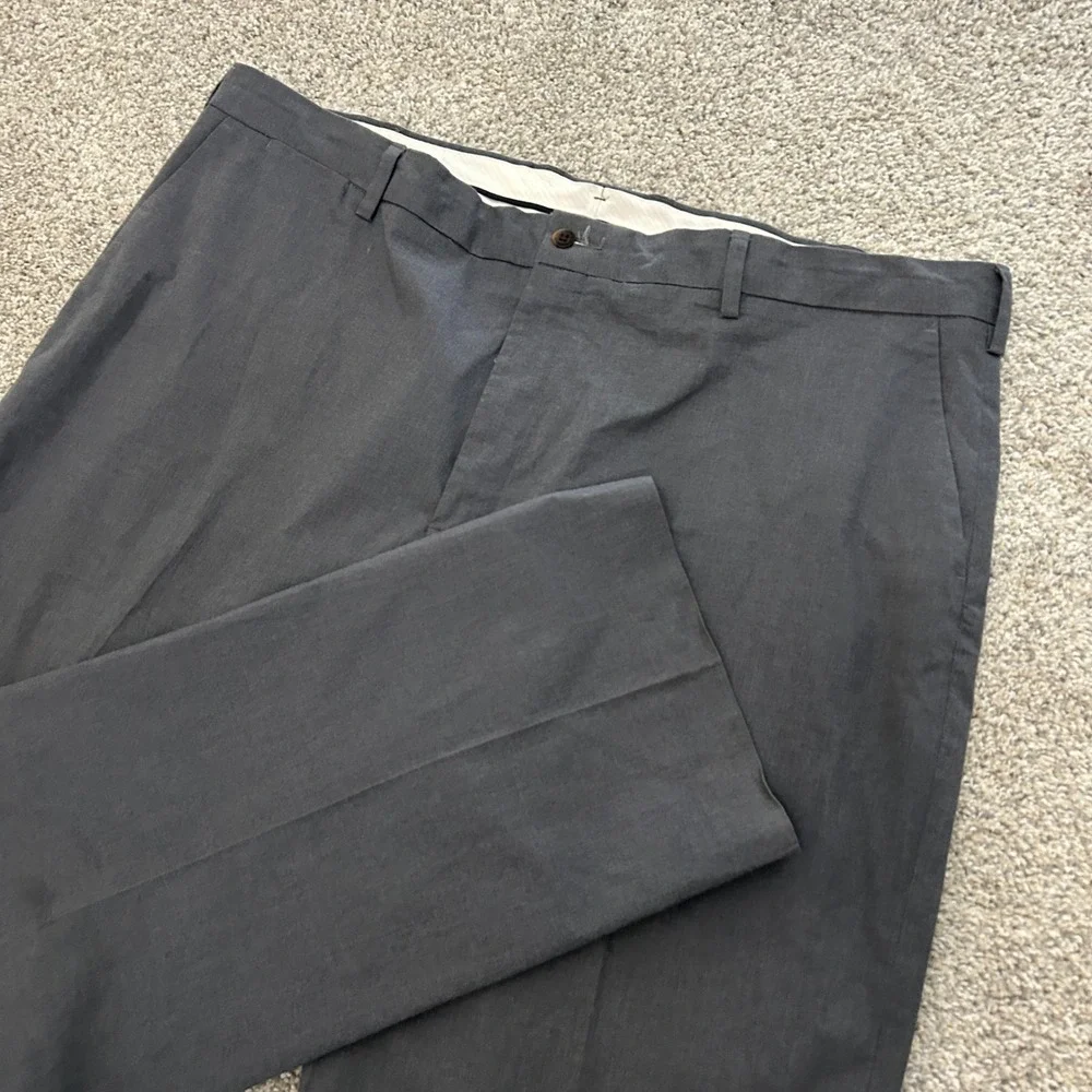 Polo Ralph Lauren Dress Pants 42X30‎ Gray Stretch Classic Fit Trousers Cotton
